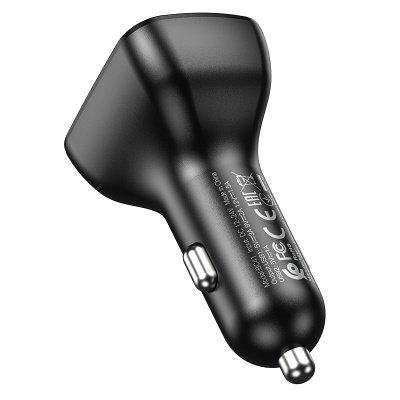 Автомобильное зарядное устройство с FM-Трансмиттер BOROFONE BC41 Eminency, 2xUSB, 1A, 18W, черный