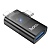 Переходник/Адаптер HOCO UA36E Type-C (m) / Lightning (m) - USB (f), черный