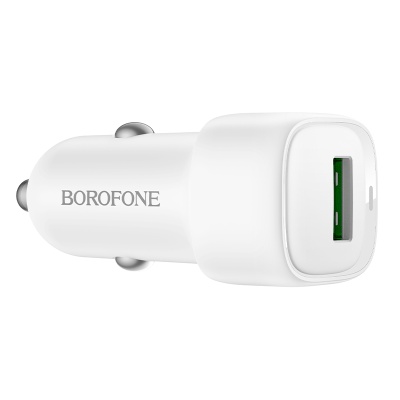 Автомобильное зарядное устройство BOROFONE BZ34 Cloud, 1xUSB, 18W, белый