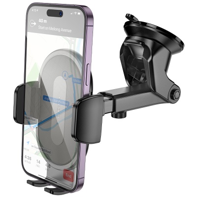 Автомобильный держатель BOROFONE BH134 Rio, зажимной, на приборную панель, черный