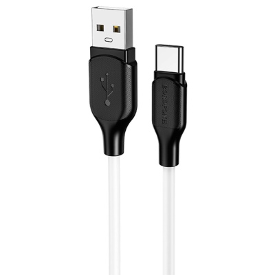 Кабель USB BOROFONE BX42 Encore USB - Type-C, 3A, 1 м, белый