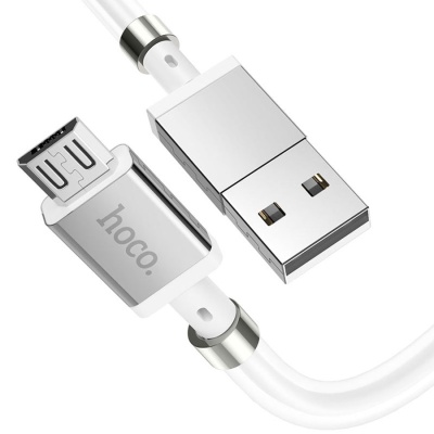 Кабель USB HOCO U91 Magic USB - MicroUSB, 2.4А, 1 м, белый
