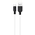 Кабель USB HOCO X21 Plus Silicone USB - MicroUSB, 2.4А, 2 м, белый+черный