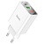Сетевое зарядное устройство HOCO C100A 1xUSB + 1xUSB-C, 3A, 20W, белый