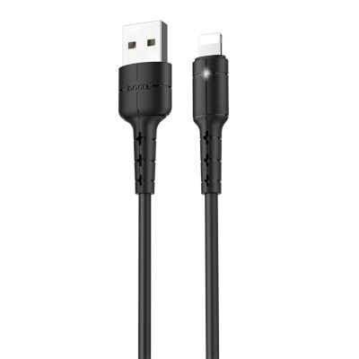 Кабель USB HOCO X30 Star USB - Lightning, 2А, 1.2 м, черный