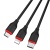 Кабель USB BOROFONE BX17 Enjoy 3 в 1 USB - Type-C + Lightning + MicroUSB, 2.4А, 1 м, черный
