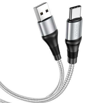 Кабель USB HOCO X50 Excellent USB - Type-C, 2.4А, 1 м, серый