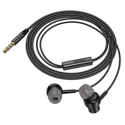 Проводные наушники BOROFONE BM87 Element, Jack 3.5mm, 1.2 м, черный