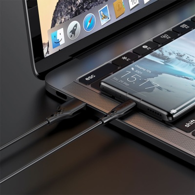 Кабель USB BOROFONE BX48 USB - Type-C, 3A, 1 м, черный