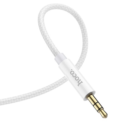 Аудиокабель HOCO UPA19 AUX Jack 3,5 (m) - Lightning (m), 1 м, серебристый