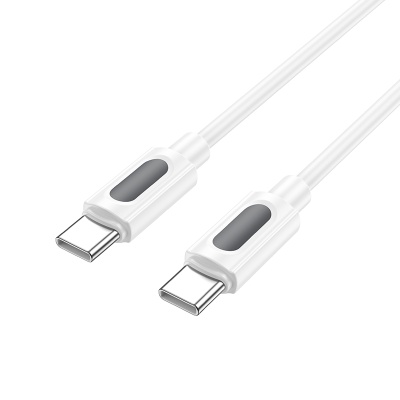 Кабель USB-C BOROFONE BX114 Structure Type-C - Type-C, 3A, 60W, 1 м, белый