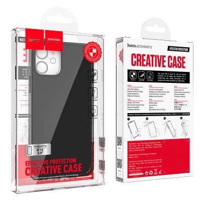Чехол HOCO TPU Fascination series для iPhone 12 Mini 5.4", черный, 0,8 мм