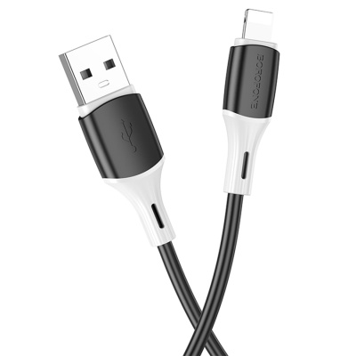 Кабель USB BOROFONE BX79 USB - Lightning, 2.4А, 1 м, черный