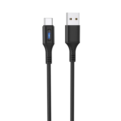 Кабель USB HOCO U79 Admirable USB - Type-C, 3A, 1.2 м, черный