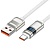 Кабель USB HOCO U137 Line USB - Type-C, 5A, 66W, 1.2 м, белый