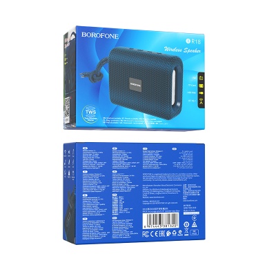 Портативная колонка BOROFONE BR18 Encourage, Bluetooth 5.1, синий