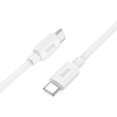Кабель USB-C HOCO X96 Hyper Type-C - Type-C, 3A, 60W, 1 м, белый