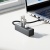 USB HUB разветвитель HOCO HB1B 4 в 1 USB (m) - 4xUSB3.0 (f), 1 м, серый металлик