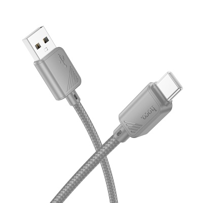 Кабель USB HOCO X113 Beneficio USB - Type-C, 3A, 1 м, серый