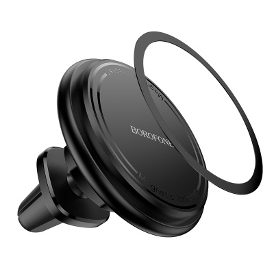 Автомобильный держатель BOROFONE BH135 Parker, магнитный, на воздуховод, черный