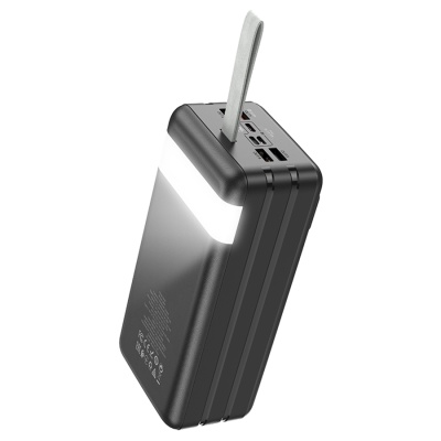 Портативный аккумулятор HOCO J86B Power Master, 3A, 60000 мА⋅ч, черный