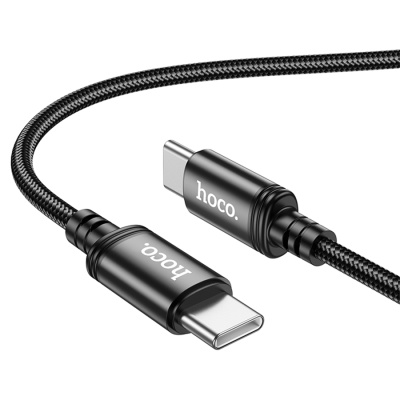 Кабель USB-C HOCO X91 Radiance Type-C - Type-C, 3A, 60W, 3 м, черный