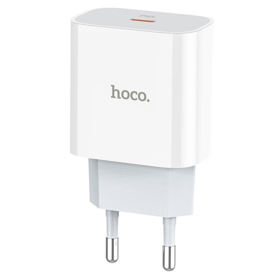 Сетевое зарядное устройство HOCO C76A Speed 1xUSB-C, 3A, 18W, белый