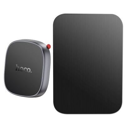 Автомобильный держатель HOCO H52 Ultimate, магнитный, на приборную панель, черный+серый металлик