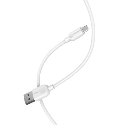 Кабель USB BOROFONE BX14 LinkJet USB - MicroUSB, 2.4А, 1 м, белый
