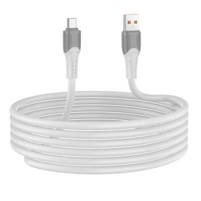 Кабель USB HOCO X106 Big bull USB - Type-C, 5A, 3 м, серый
