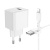 Сетевое зарядное устройство BOROFONE BAS11A Erudite 1xUSB с Кабелем USB - Lightning, 2.1A, белый