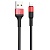 Кабель USB HOCO X26 Xpress USB - Lightning, 2А, 1 м, черный+красный