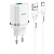 Сетевое зарядное устройство HOCO C12Q Smart 1xUSB с Кабелем USB - Type-C, 3A, 18W, белый