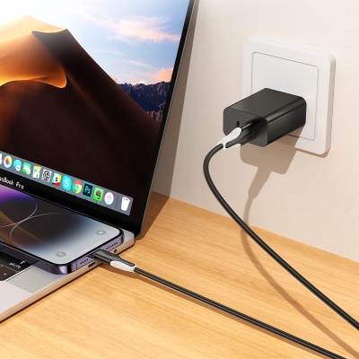 Кабель USB BOROFONE BX119 New USB - Lightning, 2.4А, 1 м, черный