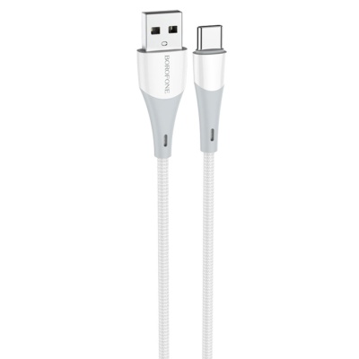 Кабель USB BOROFONE BX60 Superior USB - Type-C, 3A, 1 м, белый