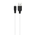 Кабель USB HOCO X21 Plus Silicone USB - Lightning, 2.4А, 1 м, белый+черный