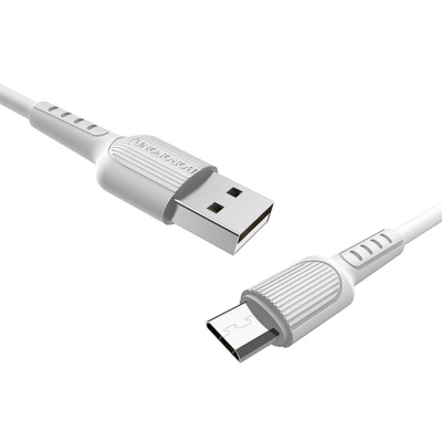 Кабель USB BOROFONE BX16 Easy USB - MicroUSB, 2А, 1 м, белый