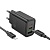 Сетевое зарядное устройство HOCO N63 Gentle 1xUSB + 1xUSB-C с Кабелем Type-C - Lightning, 3A, 30W, черный