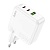 Сетевое зарядное устройство HOCO C115A Header 1xUSB + 2xUSB-C, 3A, 65W, белый