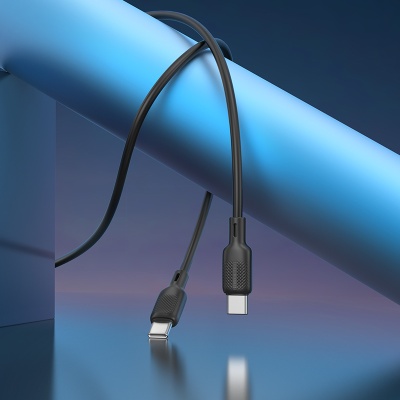 Кабель USB-C BOROFONE BX113 Lenny Type-C - Type-C, 3A, 60W, 3 м, черный