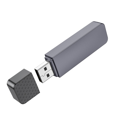 Переходник/Адаптер HOCO HB45 Spirit 2 в 1 USB3.0 (m) - TF/SD, черный