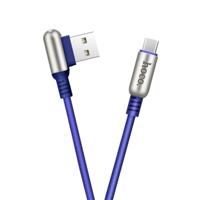 Кабель USB HOCO U17 Micro Capsule USB - MicroUSB, 2.4А, 1.2 м, синий
