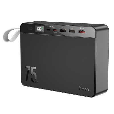 Портативный аккумулятор HOCO J94 Overlord, 22.5W, 75000 мА⋅ч, черный