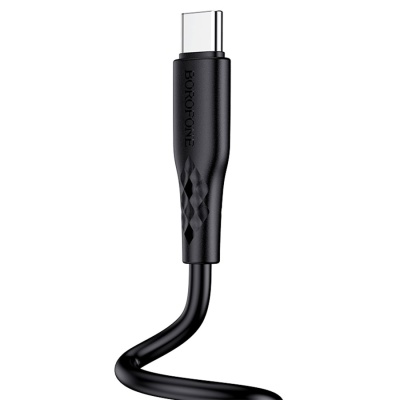 Кабель USB BOROFONE BX48 USB - Type-C, 3A, 1 м, черный