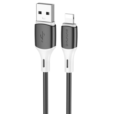 Кабель USB BOROFONE BX79 USB - Lightning, 2.4А, 1 м, черный