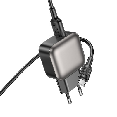 Сетевое зарядное устройство BOROFONE BAS52A Absolute 1xUSB с Кабелем USB - Type-C, 18W, черный