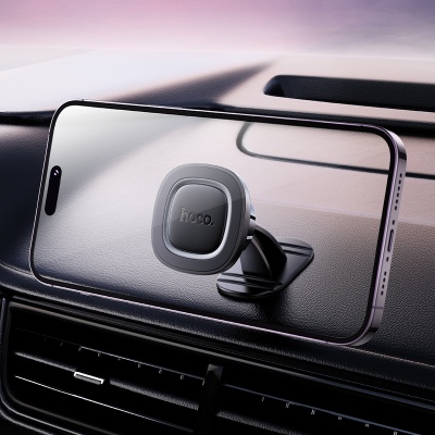 Автомобильный держатель HOCO H73 Crown, магнитный, на приборную панель, черный+серый металлик