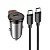 Автомобильное зарядное устройство HOCO NZ16 Rigorous, 1xUSB-C с Кабелем Type-C - Type-C, 30W, серый металлик