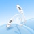 Кабель USB-C BOROFONE BX114 Structure Type-C - Type-C, 3A, 60W, 1 м, белый