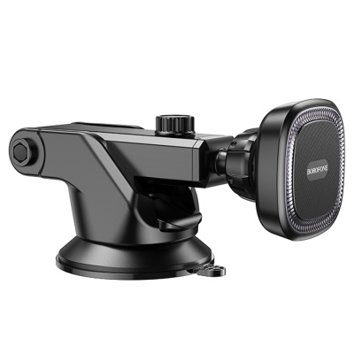 Автомобильный держатель BOROFONE BH97 NT Ice, магнитный, на приборная панель/лобовое стекло, черный+серый